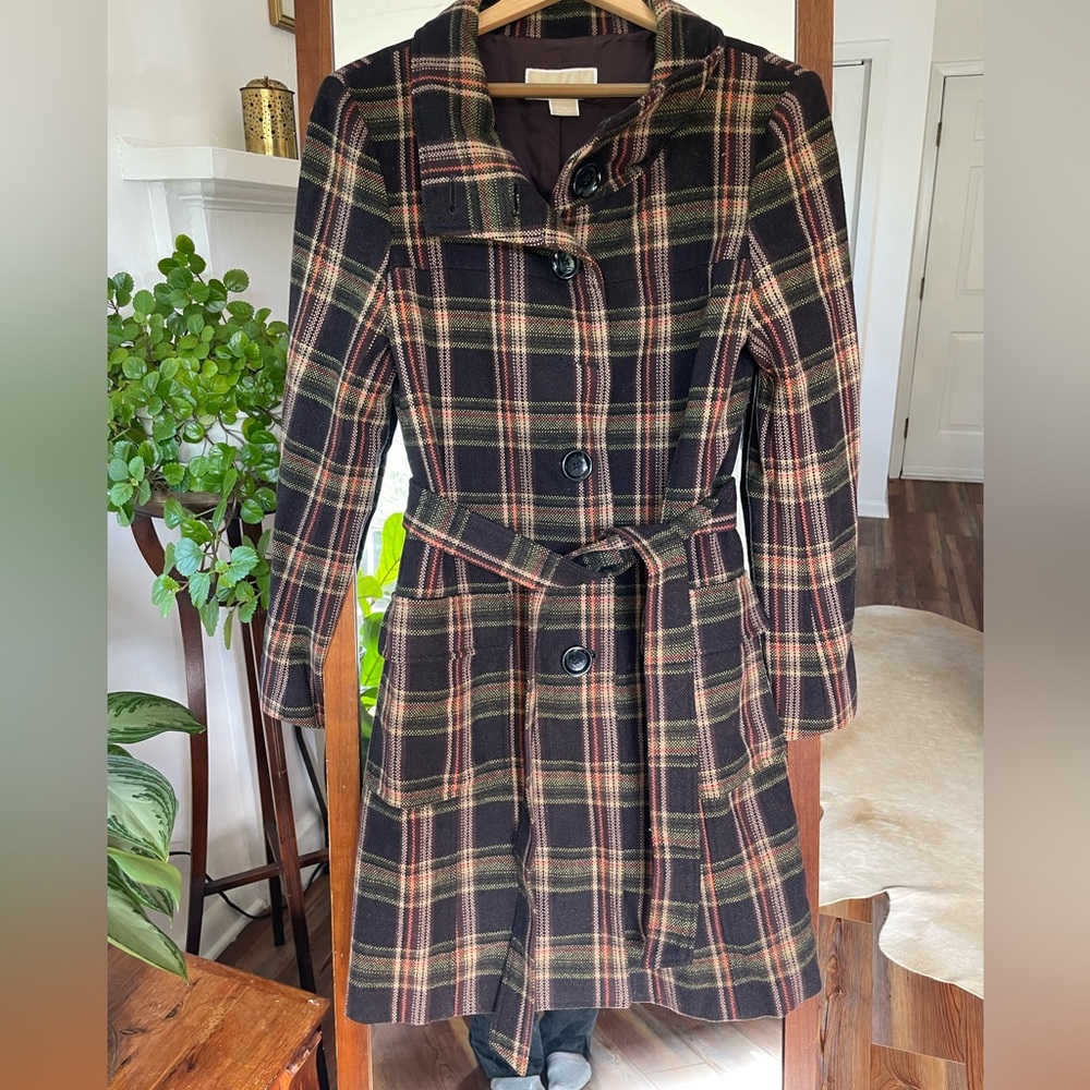 Michael Kors plaid coat